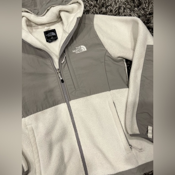 THE NORTH FACE  GRAY & BLACK DENALI FLEECE JACKET - Picture 12 of 14